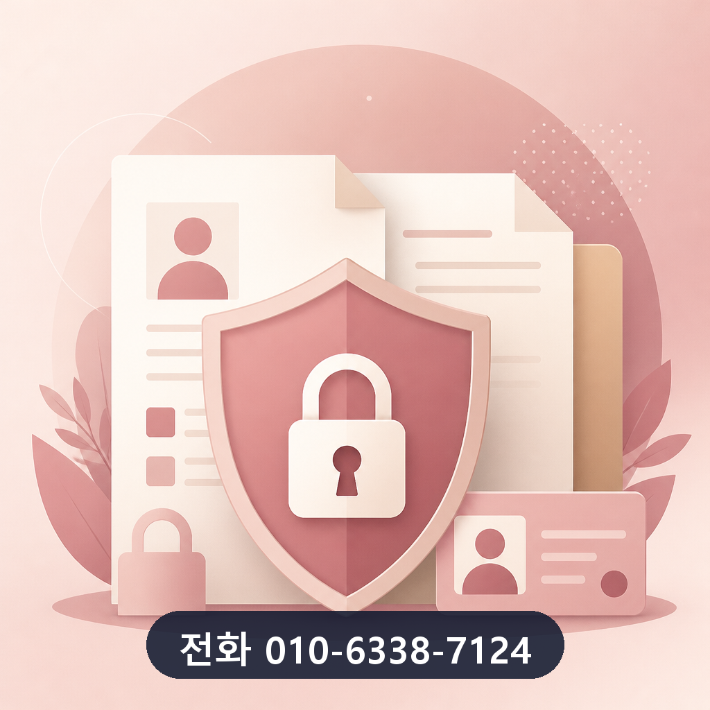 신용카드 한도 대출 개인정보 보호 이미지
